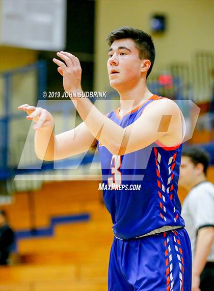Thumbnail 1 in Greenbrier Christian Academy vs Perquimans (Robert L. Vaughan Border Clash Basketball Invitational) photogallery.