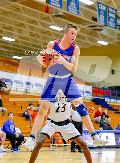 Thumbnail 3 in Greenbrier Christian Academy vs Perquimans (Robert L. Vaughan Border Clash Basketball Invitational) photogallery.
