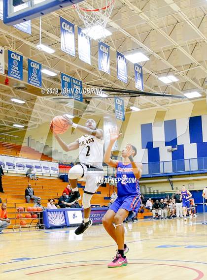 Thumbnail 1 in Greenbrier Christian Academy vs Perquimans (Robert L. Vaughan Border Clash Basketball Invitational) photogallery.