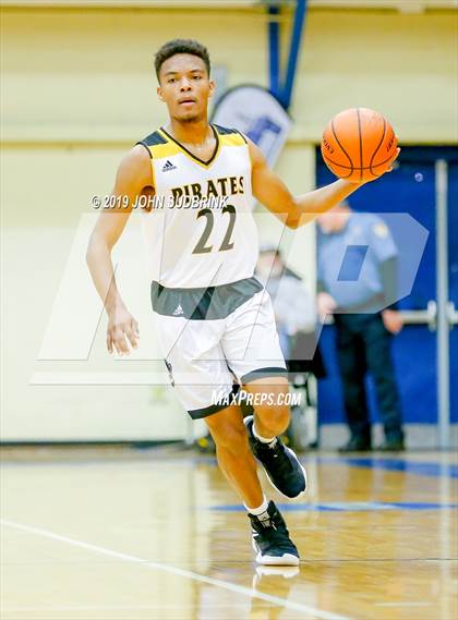 Thumbnail 3 in Greenbrier Christian Academy vs Perquimans (Robert L. Vaughan Border Clash Basketball Invitational) photogallery.