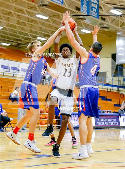 Thumbnail 1 in Greenbrier Christian Academy vs Perquimans (Robert L. Vaughan Border Clash Basketball Invitational) photogallery.