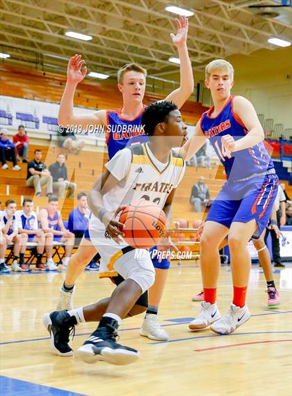 Thumbnail 3 in Greenbrier Christian Academy vs Perquimans (Robert L. Vaughan Border Clash Basketball Invitational) photogallery.
