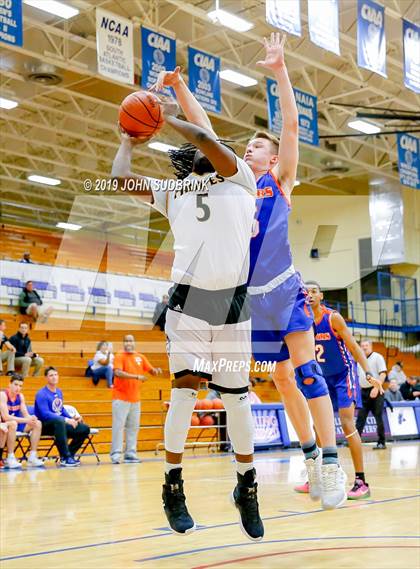 Thumbnail 2 in Greenbrier Christian Academy vs Perquimans (Robert L. Vaughan Border Clash Basketball Invitational) photogallery.