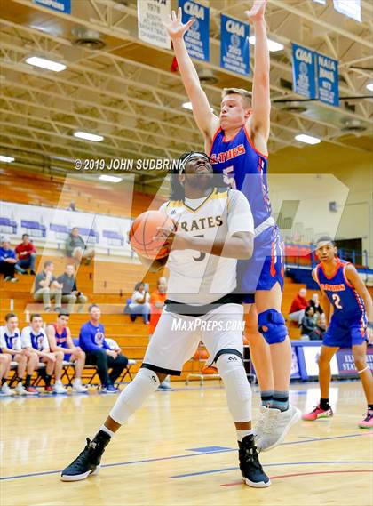 Thumbnail 1 in Greenbrier Christian Academy vs Perquimans (Robert L. Vaughan Border Clash Basketball Invitational) photogallery.