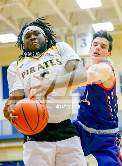 Thumbnail 2 in Greenbrier Christian Academy vs Perquimans (Robert L. Vaughan Border Clash Basketball Invitational) photogallery.