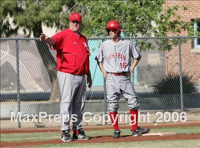Thumbnail 2 in Valley Lutheran vs. St. Paul Prep (Randy Johnson Field) photogallery.