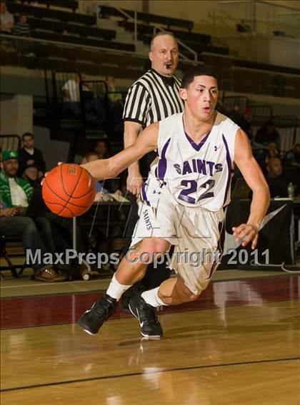Thumbnail 2 in West Warwick vs. St. Raphael Academy (RIIL State Quarterfinal) photogallery.