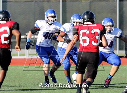 Thumbnail 1 in St. Vincent de Paul @ Salesian College Preparatory (CIF NCS D5 Playoffs) photogallery.