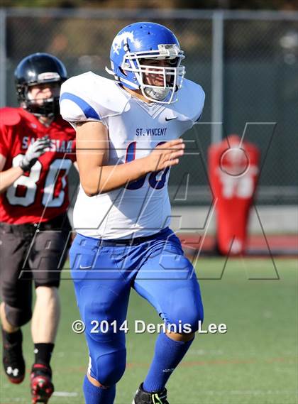 Thumbnail 2 in St. Vincent de Paul @ Salesian College Preparatory (CIF NCS D5 Playoffs) photogallery.