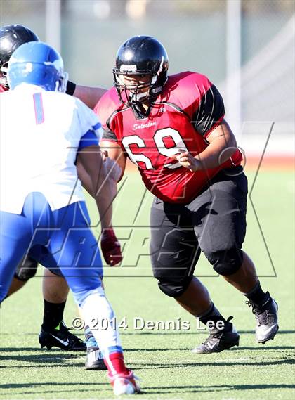 Thumbnail 3 in St. Vincent de Paul @ Salesian College Preparatory (CIF NCS D5 Playoffs) photogallery.