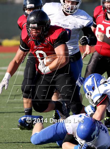 Thumbnail 3 in St. Vincent de Paul @ Salesian College Preparatory (CIF NCS D5 Playoffs) photogallery.