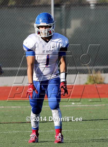 Thumbnail 1 in St. Vincent de Paul @ Salesian College Preparatory (CIF NCS D5 Playoffs) photogallery.