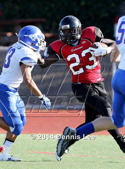Thumbnail 2 in St. Vincent de Paul @ Salesian College Preparatory (CIF NCS D5 Playoffs) photogallery.