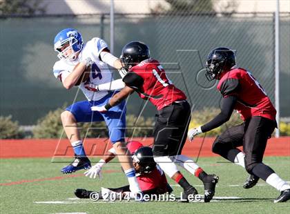 Thumbnail 2 in St. Vincent de Paul @ Salesian College Preparatory (CIF NCS D5 Playoffs) photogallery.