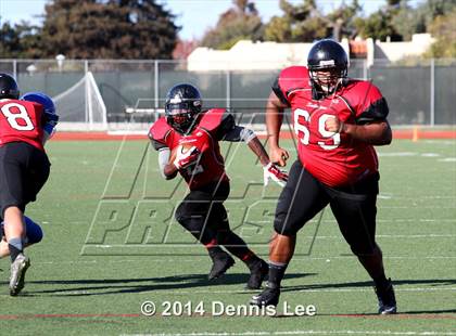 Thumbnail 1 in St. Vincent de Paul @ Salesian College Preparatory (CIF NCS D5 Playoffs) photogallery.
