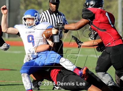Thumbnail 2 in St. Vincent de Paul @ Salesian College Preparatory (CIF NCS D5 Playoffs) photogallery.