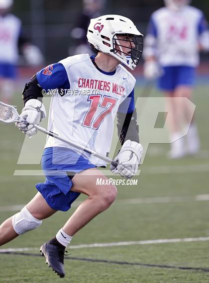 Thumbnail 2 in Chartiers Valley vs Indiana (WPIAL Class 2A Quarterfinal) photogallery.