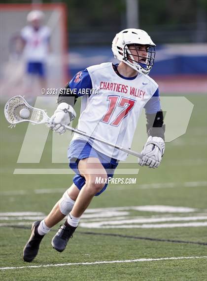 Thumbnail 1 in Chartiers Valley vs Indiana (WPIAL Class 2A Quarterfinal) photogallery.