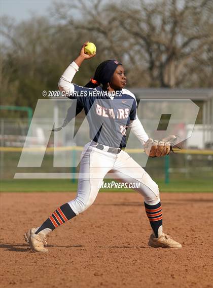 Thumbnail 1 in Prosper vs. Bridgeland (NFCA Texas High School Leadoff Classic) photogallery.