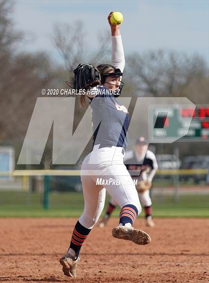 Thumbnail 2 in Prosper vs. Bridgeland (NFCA Texas High School Leadoff Classic) photogallery.