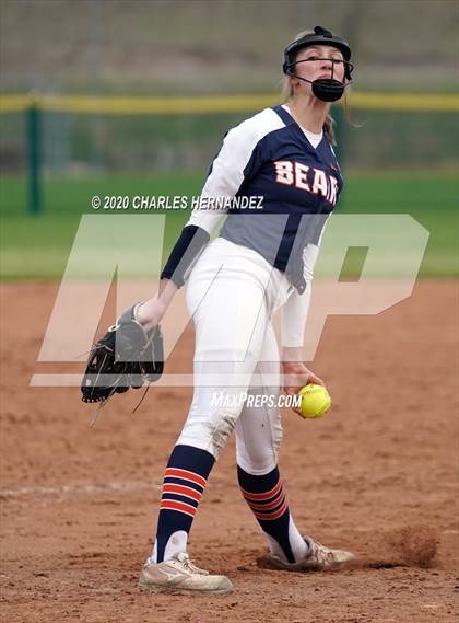 Thumbnail 3 in Prosper vs. Bridgeland (NFCA Texas High School Leadoff Classic) photogallery.