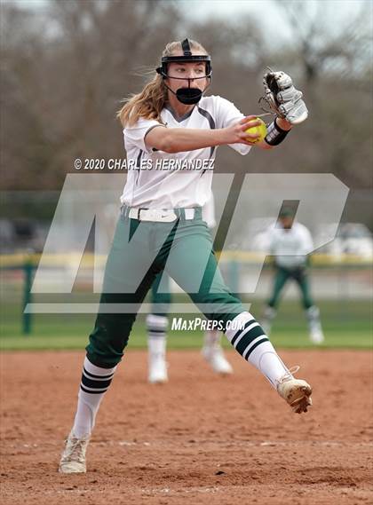 Thumbnail 1 in Prosper vs. Bridgeland (NFCA Texas High School Leadoff Classic) photogallery.
