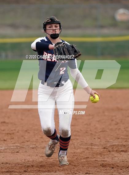 Thumbnail 3 in Prosper vs. Bridgeland (NFCA Texas High School Leadoff Classic) photogallery.