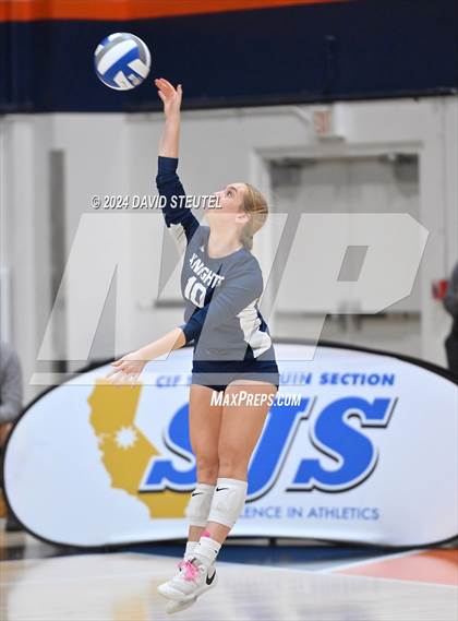 Thumbnail 3 in Stone Ridge Christian vs. Vacaville Christian (CIF SJS D6 Final) photogallery.