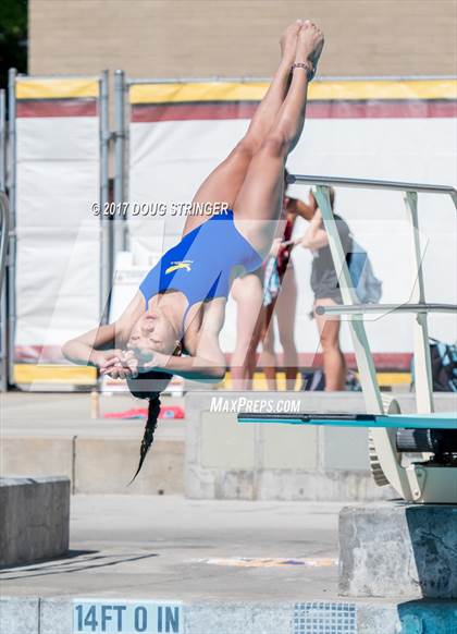 Thumbnail 3 in CIF State Girls Diving Championships photogallery.