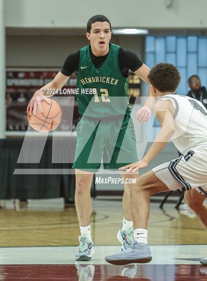 Thumbnail 1 in Gulliver Prep vs. Bishop Hendricken (Spalding Hoophall Classic) photogallery.