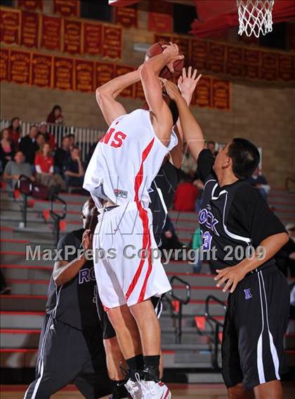 Thumbnail 2 in Cathedral vs The Rock Academy (MaxPreps Holiday Classic) photogallery.