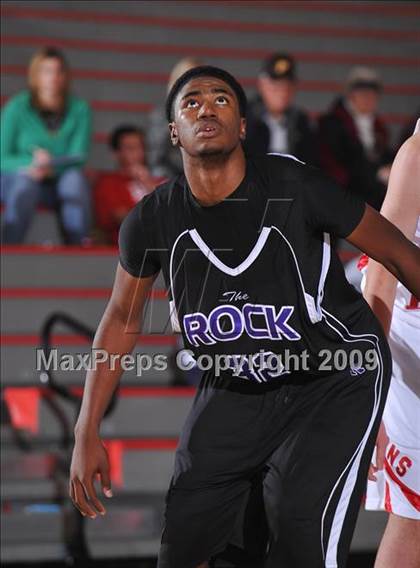 Thumbnail 3 in Cathedral vs The Rock Academy (MaxPreps Holiday Classic) photogallery.