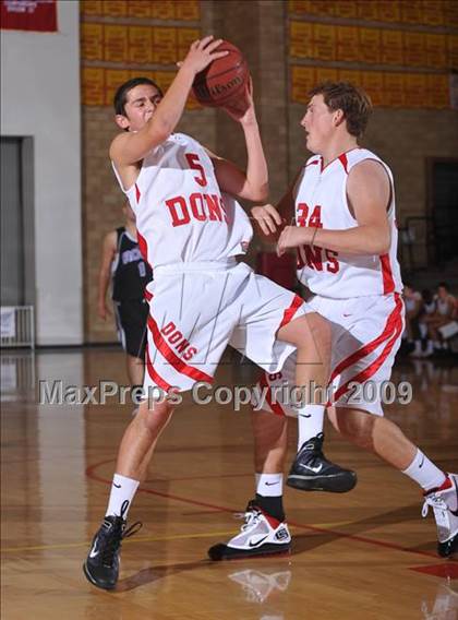 Thumbnail 2 in Cathedral vs The Rock Academy (MaxPreps Holiday Classic) photogallery.