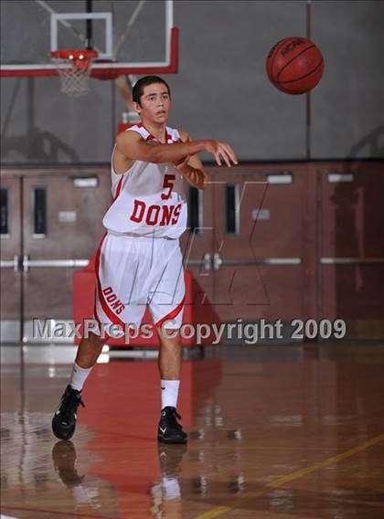 Thumbnail 1 in Cathedral vs The Rock Academy (MaxPreps Holiday Classic) photogallery.