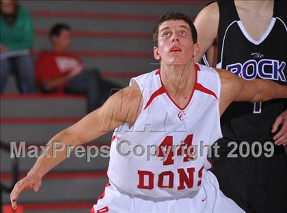 Thumbnail 1 in Cathedral vs The Rock Academy (MaxPreps Holiday Classic) photogallery.