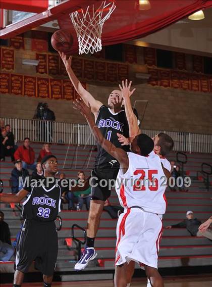 Thumbnail 3 in Cathedral vs The Rock Academy (MaxPreps Holiday Classic) photogallery.