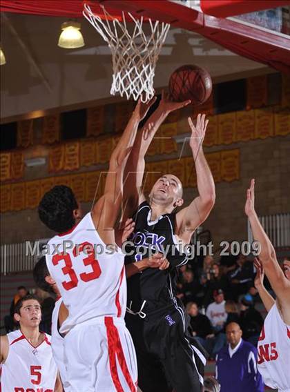 Thumbnail 1 in Cathedral vs The Rock Academy (MaxPreps Holiday Classic) photogallery.