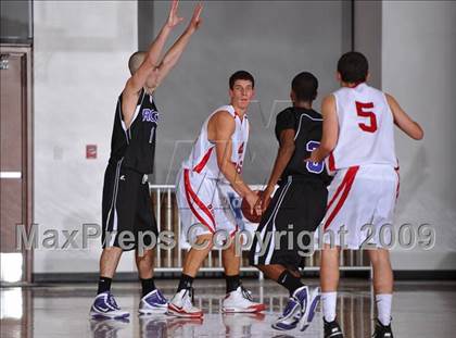 Thumbnail 2 in Cathedral vs The Rock Academy (MaxPreps Holiday Classic) photogallery.