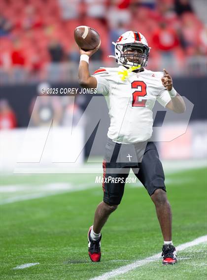 Thumbnail 3 in Bowdon vs Lincoln County (GHSA 1A Div.II Championship) photogallery.