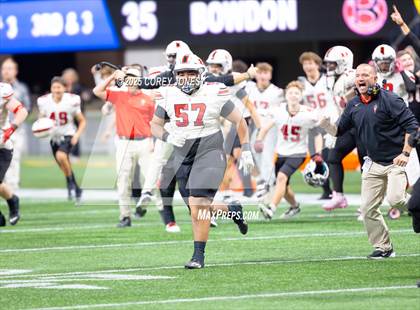 Thumbnail 1 in Bowdon vs Lincoln County (GHSA 1A Div.II Championship) photogallery.