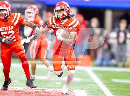 Thumbnail 3 in Bowdon vs Lincoln County (GHSA 1A Div.II Championship) photogallery.