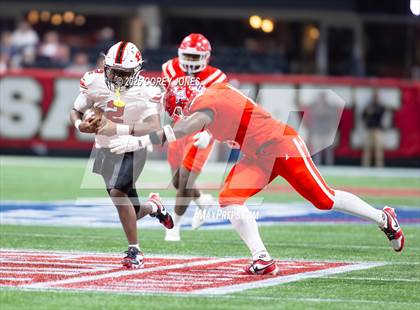 Thumbnail 2 in Bowdon vs Lincoln County (GHSA 1A Div.II Championship) photogallery.