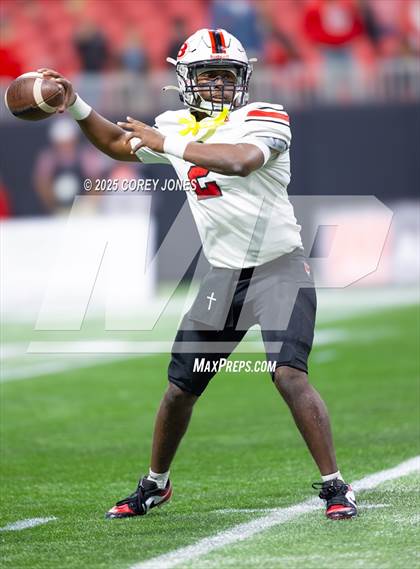 Thumbnail 2 in Bowdon vs Lincoln County (GHSA 1A Div.II Championship) photogallery.