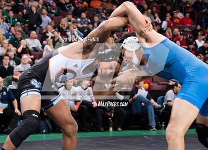 Thumbnail 2 in CIF State Boys Wrestling Championships (Semifinals) photogallery.