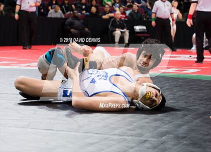 Thumbnail 2 in CIF State Boys Wrestling Championships (Semifinals) photogallery.