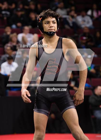 Thumbnail 2 in CIF State Boys Wrestling Championships (Semifinals) photogallery.