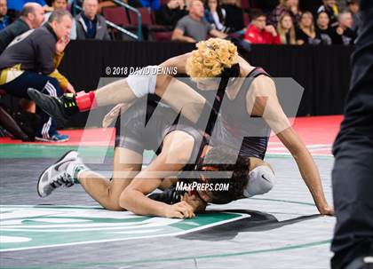 Thumbnail 2 in CIF State Boys Wrestling Championships (Semifinals) photogallery.