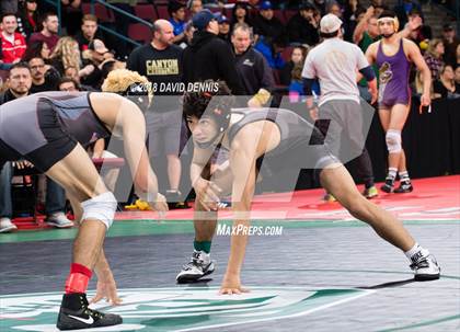 Thumbnail 2 in CIF State Boys Wrestling Championships (Semifinals) photogallery.