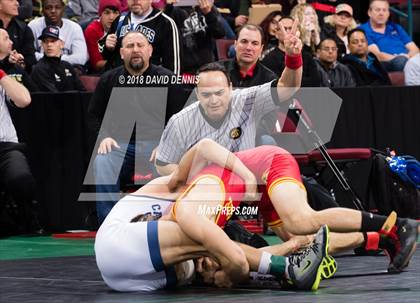 Thumbnail 2 in CIF State Boys Wrestling Championships (Semifinals) photogallery.