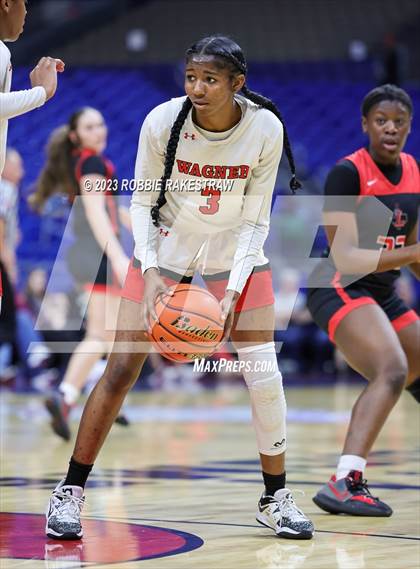Thumbnail 1 in Wagner vs. Liberty (UIL 5A Basketball State Semifinal) photogallery.
